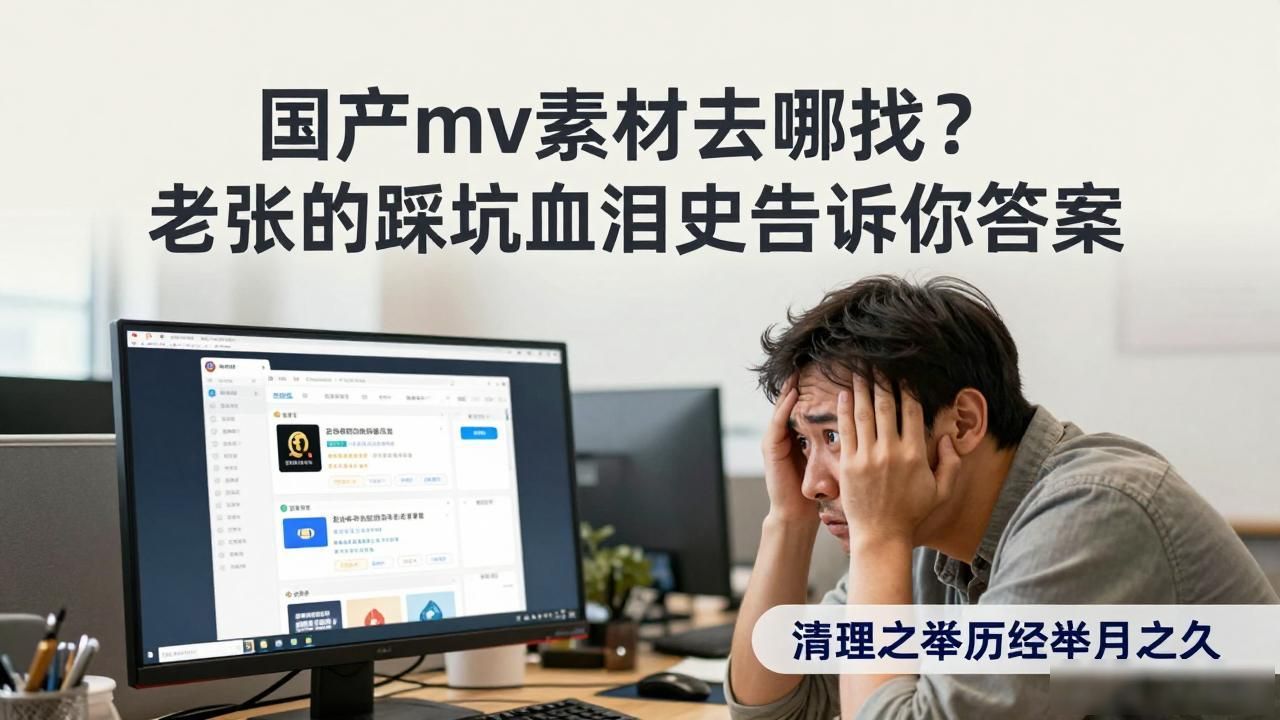 国产mv素材去哪找？老张的踩坑血泪史告诉你答案